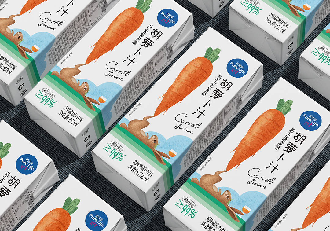 北京博创/青啤优家胡萝卜汁包装设计_the_is_idea