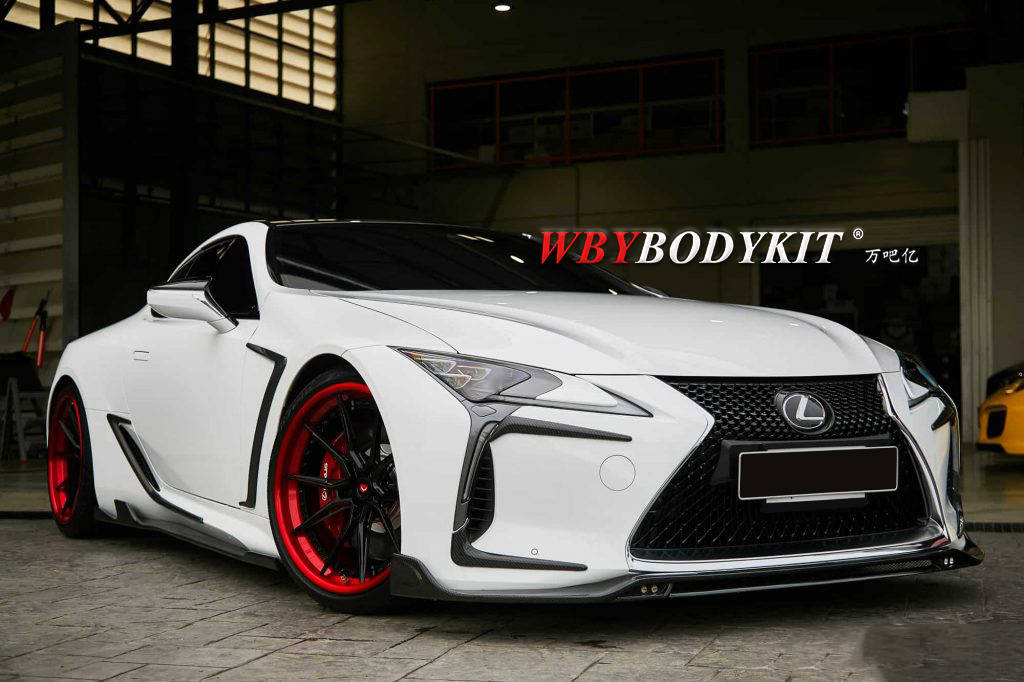 适用于雷克萨斯lc500500h改装rowen大小包围前后唇叶子板侧裙尾翼