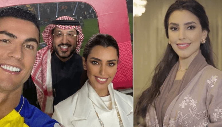 沙特美女主持近日照片曝光,结婚当老婆!漂亮的五官让乔治娜嫉妒.