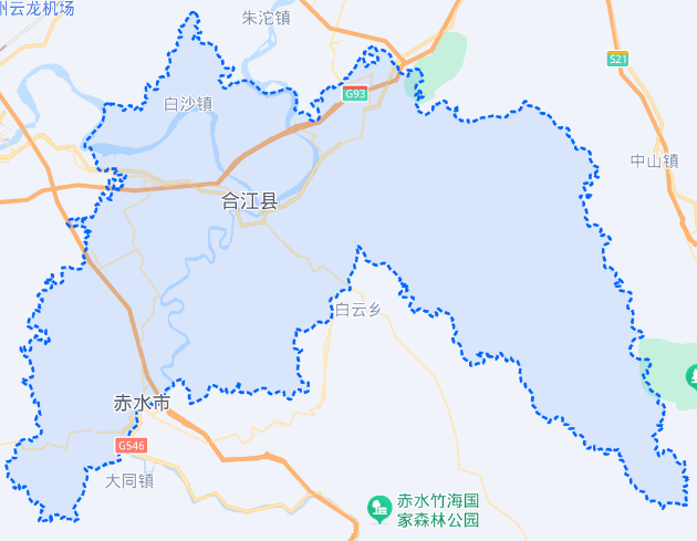 合江县各乡镇地图图片