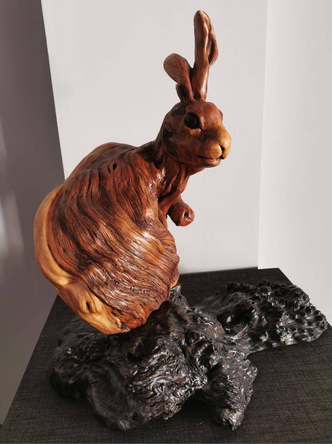 福建省工艺美术大师邱日炎作品入选 福兔呈祥—癸卯新春主题非遗作品