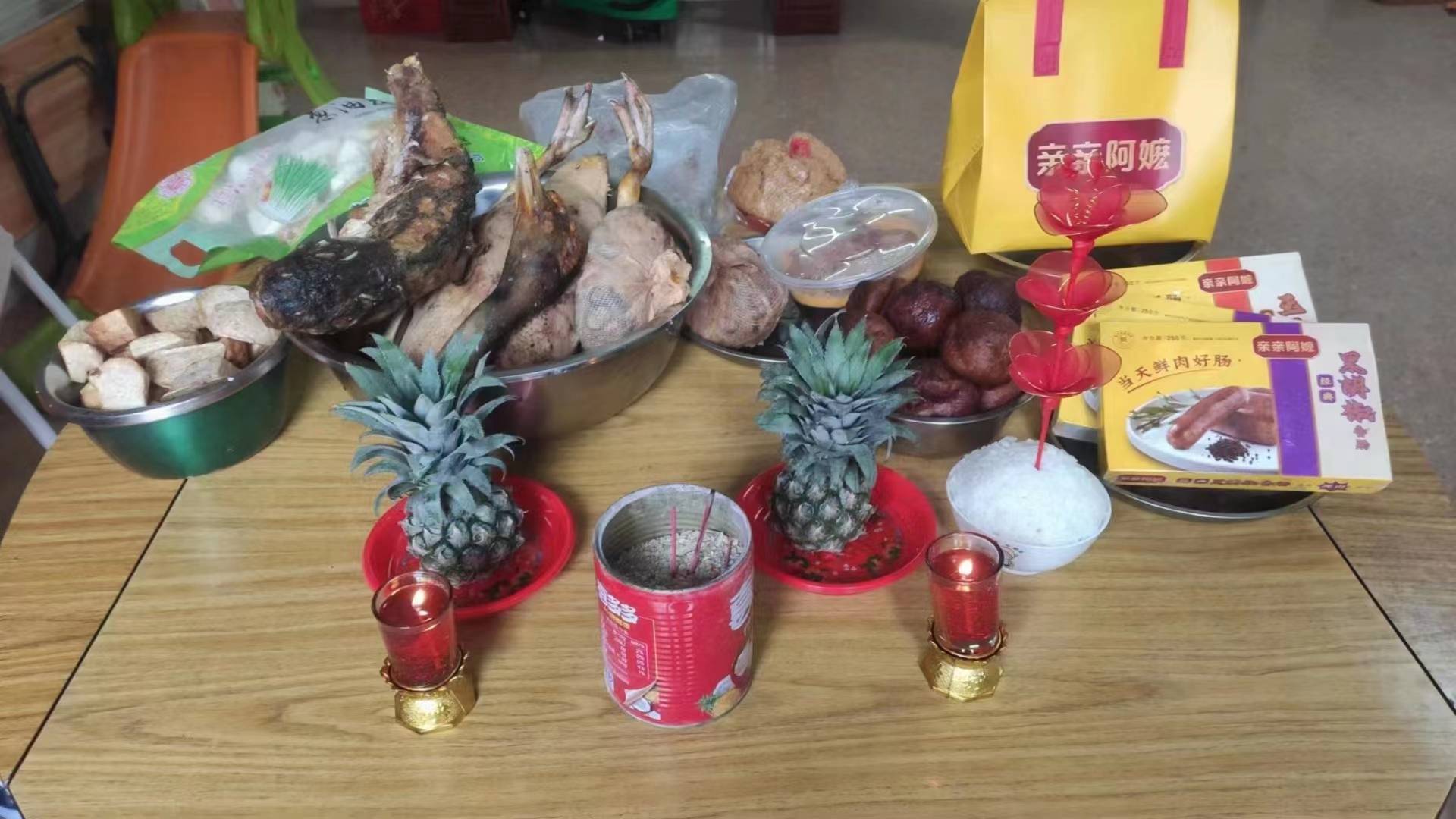闽南人拜拜贡什么?亲亲阿嬷香肠,吉祥到家!_贡品_黄富贵_红黄色