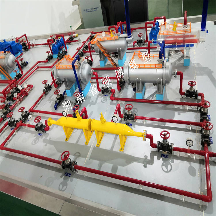 采油矿场 油气集输 管道工艺沙盘模型 五站一体中转站石油沙盘模型