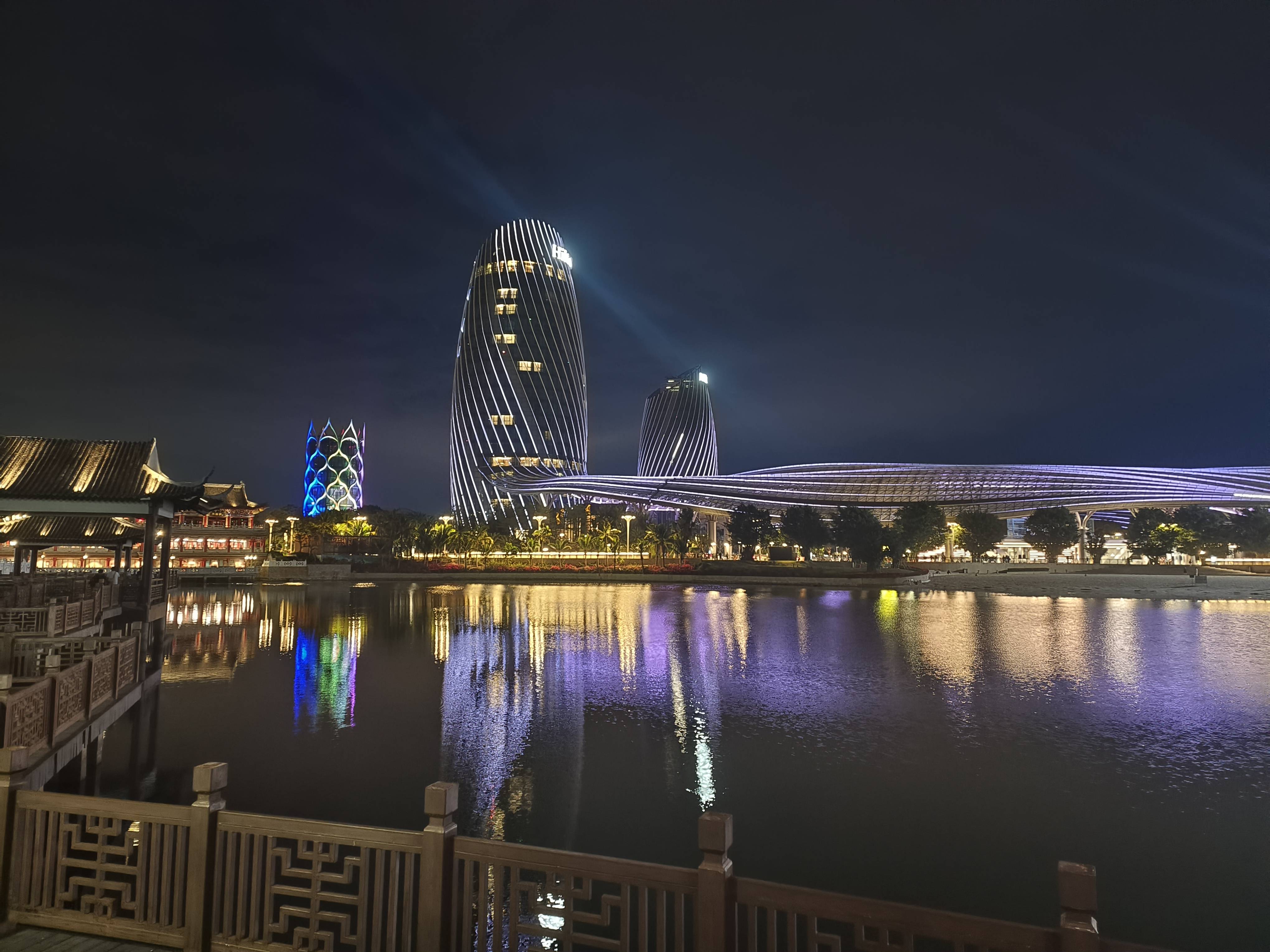 海南海花岛夜景图片图片