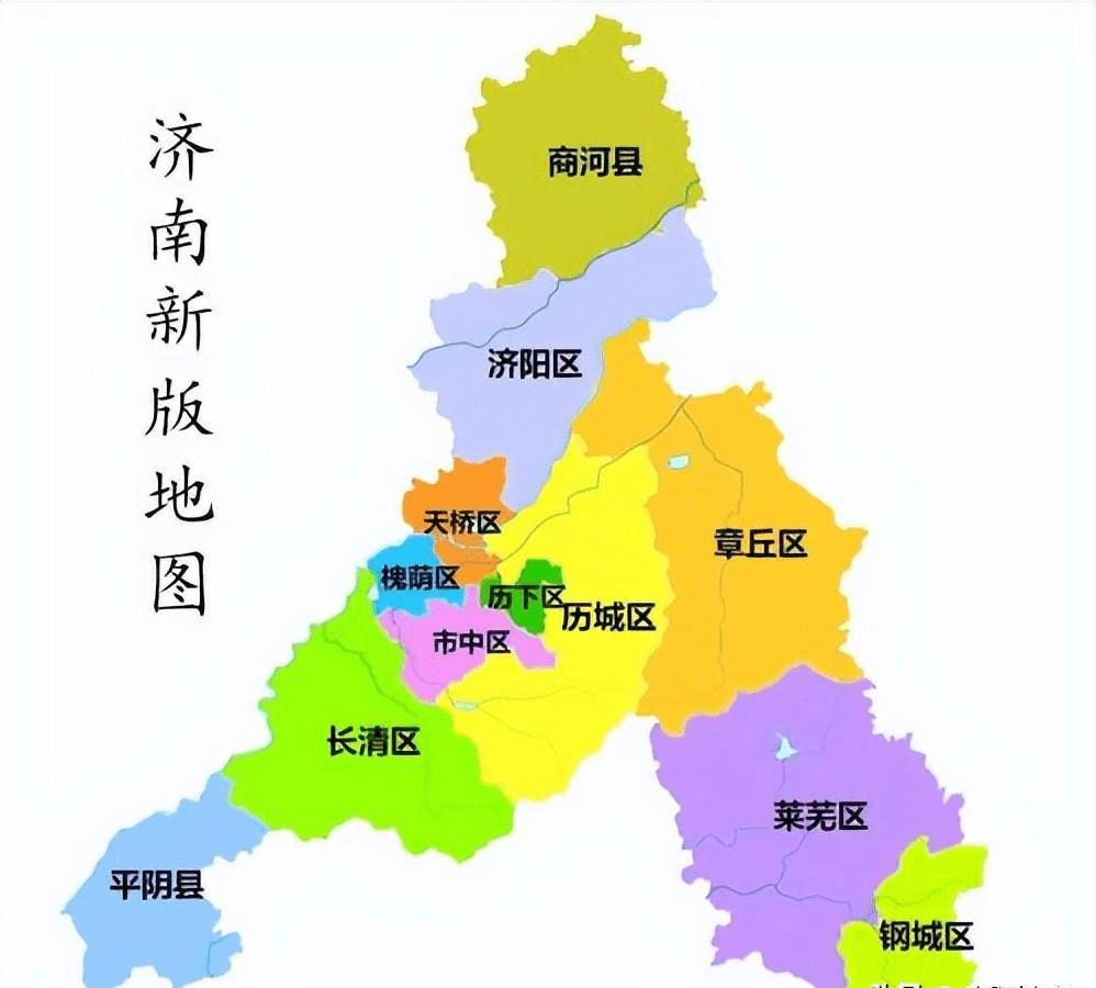 济南新版区划图因此,合肥目前实际行政区划仅是超过拉萨与银川,与