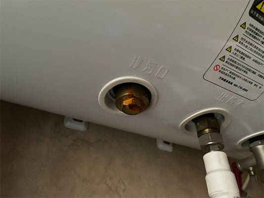 海尔热水器排污口图解图片