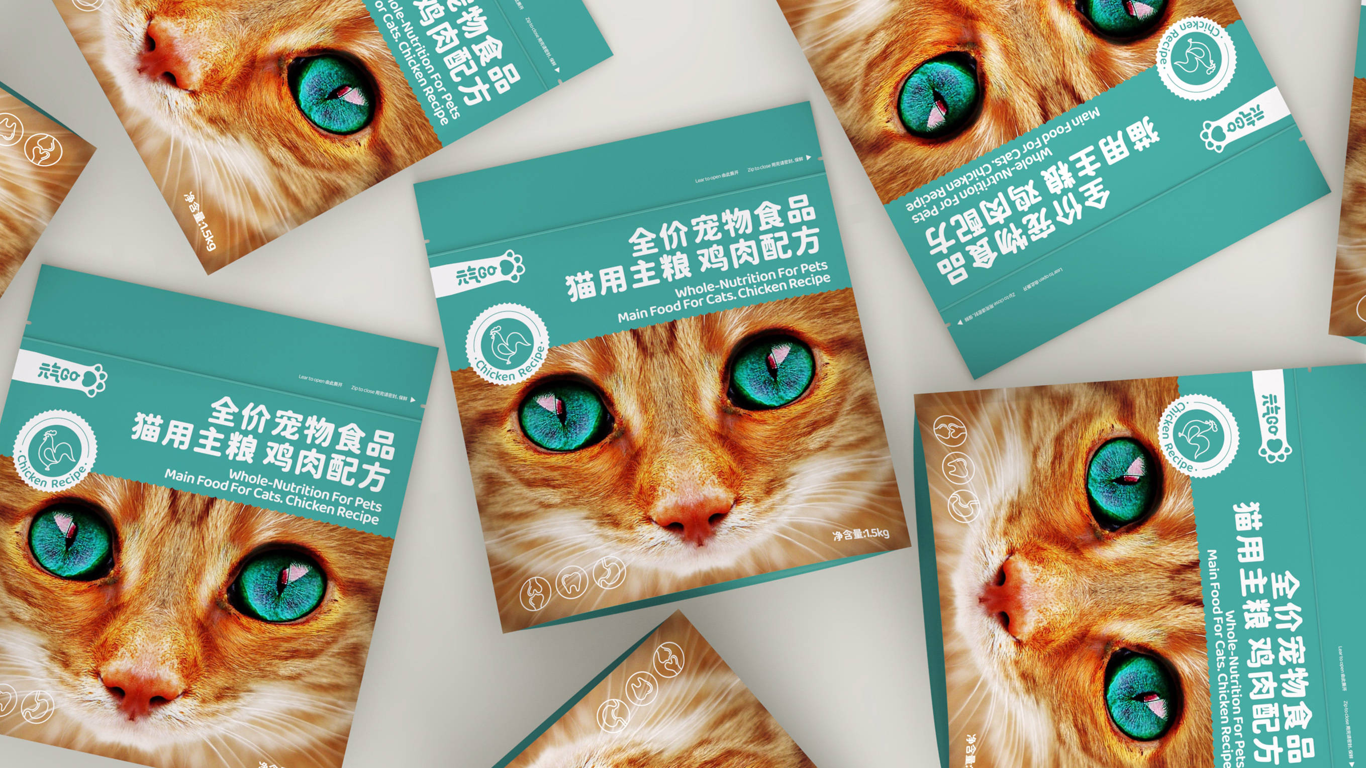 元气go | 宠物粮食包装设计 | 原创 简约_巫七_出处