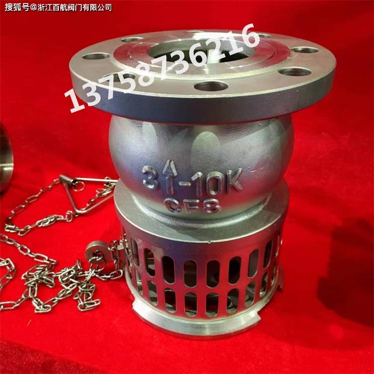 拉杆式底阀 304不锈钢拉杆底阀 日标手柄链式底阀_水泵_标准_产品