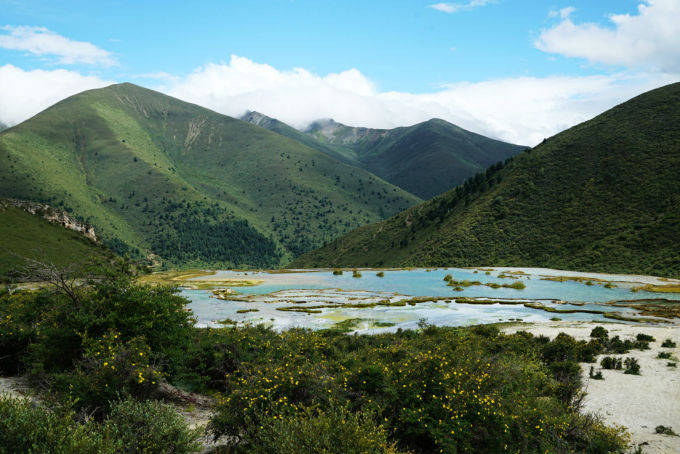 四川川西藏小众秘境莫斯卡喂土拨鼠冷嘎措拍摄日出日落