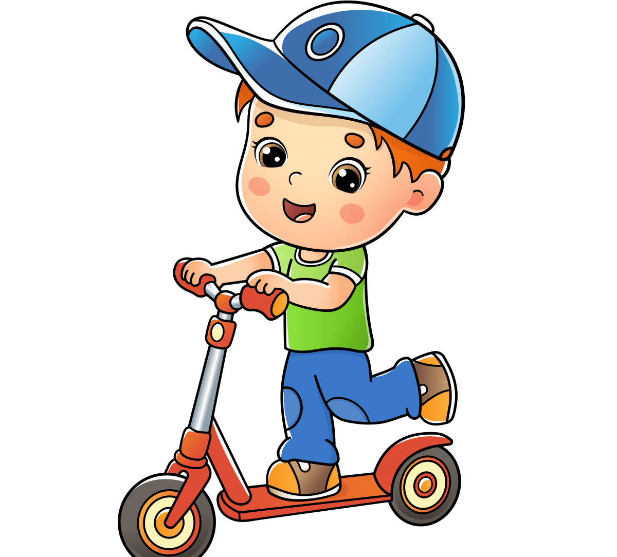 滑板车:滑板车是一种流行的户外玩具,适合2