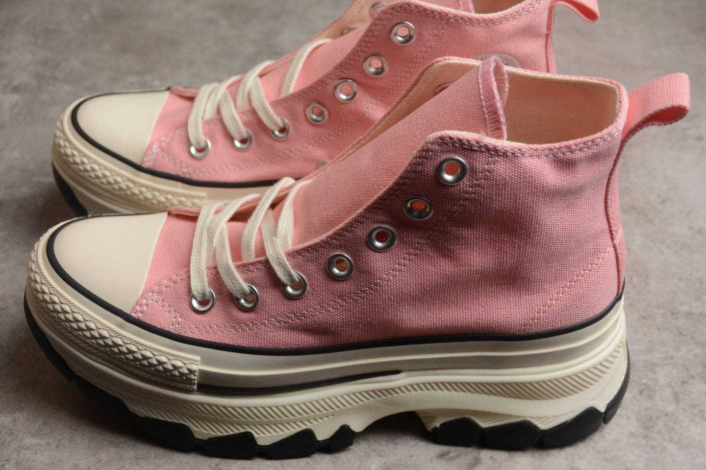 匡威converse all star 100 trekwave 100周年厚底重组高帮帆布鞋_th