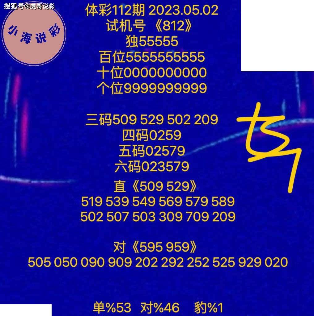 【小海说彩】112期图纸