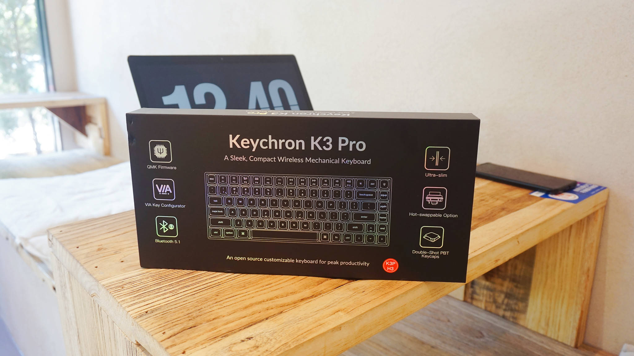 机械键盘之矮轴来袭,Keychron K3 Pro 机械键盘,小巧便携还有光