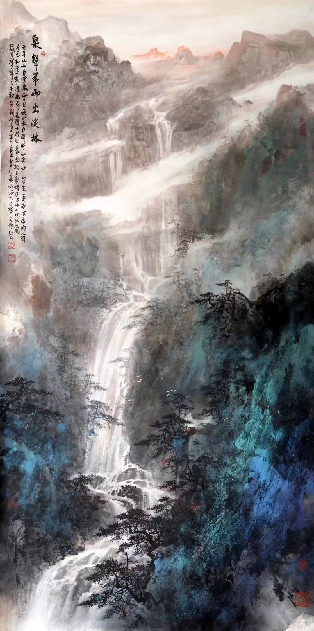 实力派中国山水画家 李长田山水国画_艺术_作品_广西