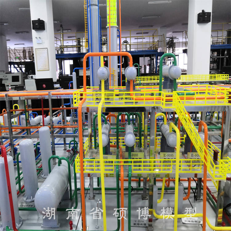 硕博石油化工装置科普展览教学实训丙烯腈装置仿真模拟工厂沙盘模型