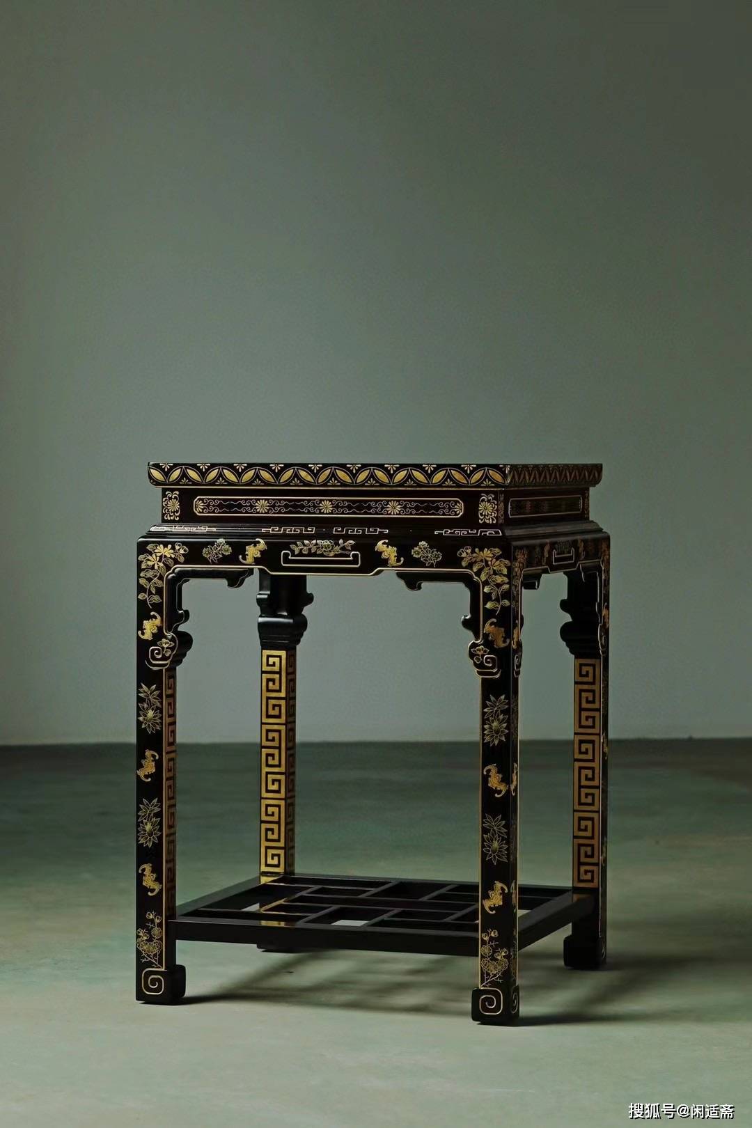 复刻,清雍正,御制紫檀描金百福纳吉扶手椅_家具_装饰_效果