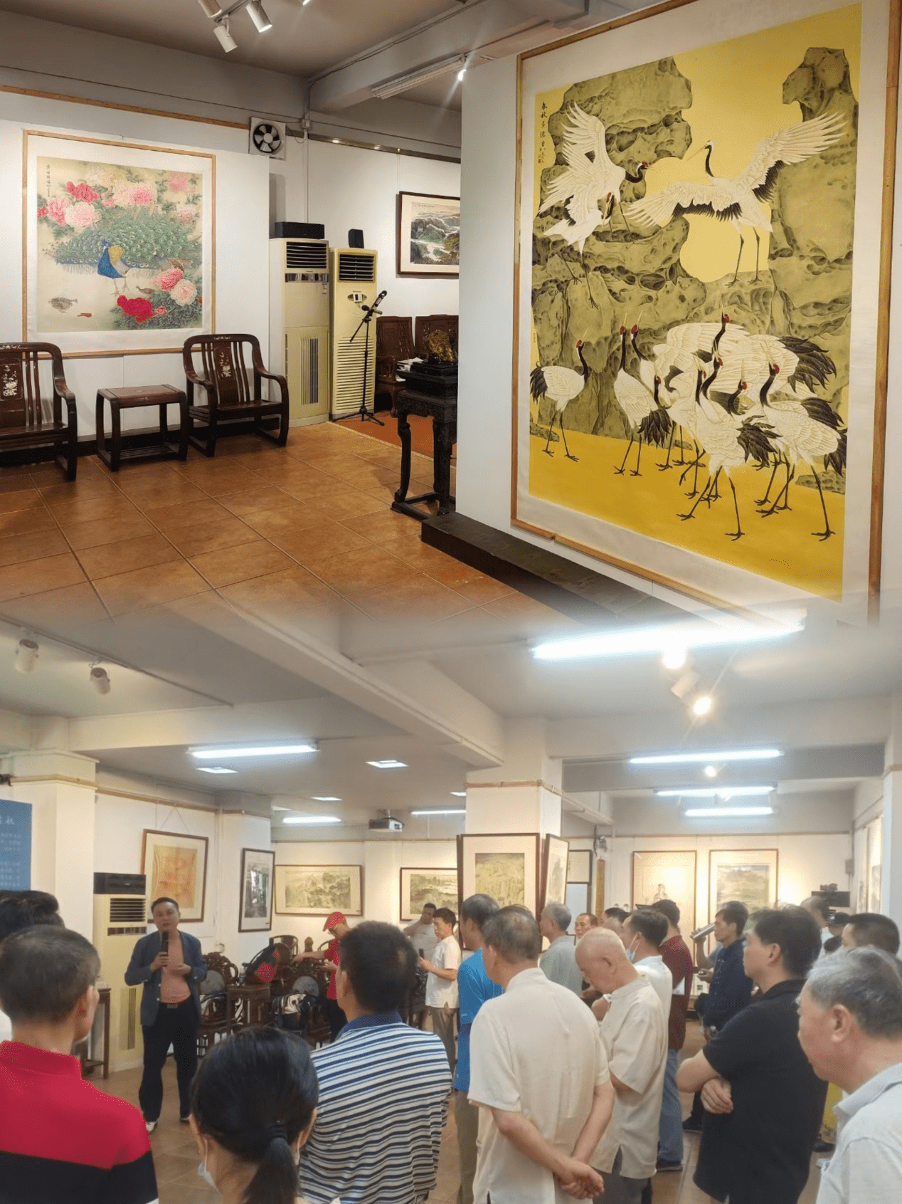 潘嘉念贺"集祥凝瑞—从艺四十年·郑友深艺术作品展"湛汝松注:新塘