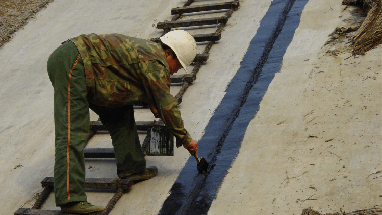 混凝土面板接缝表面防渗的施工工艺_进行_柔性_填料