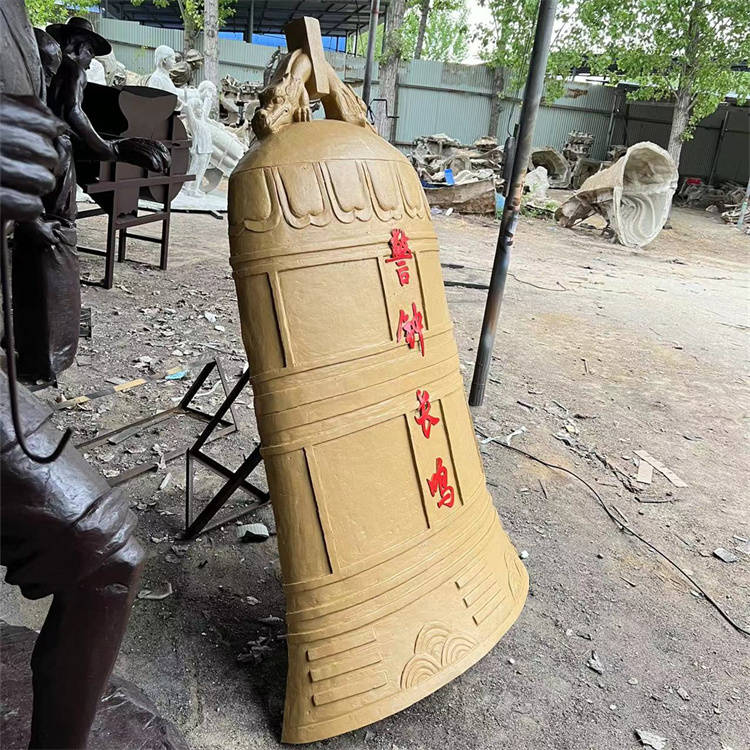 玻璃钢警钟长鸣浮雕 警钟雕塑_警示_装饰_公共场所