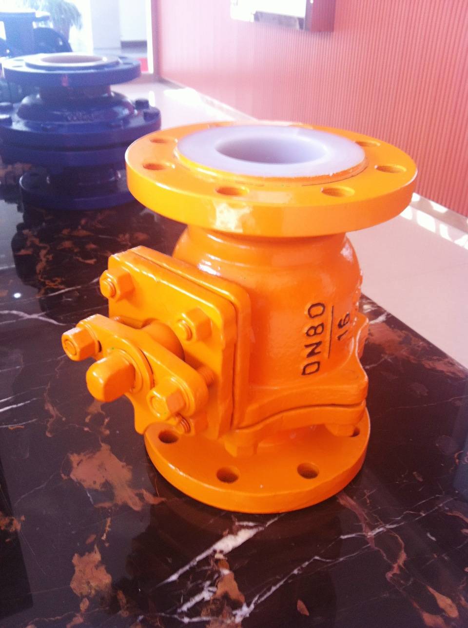 fq41fs衬氟放料球阀_控制_介质_球体