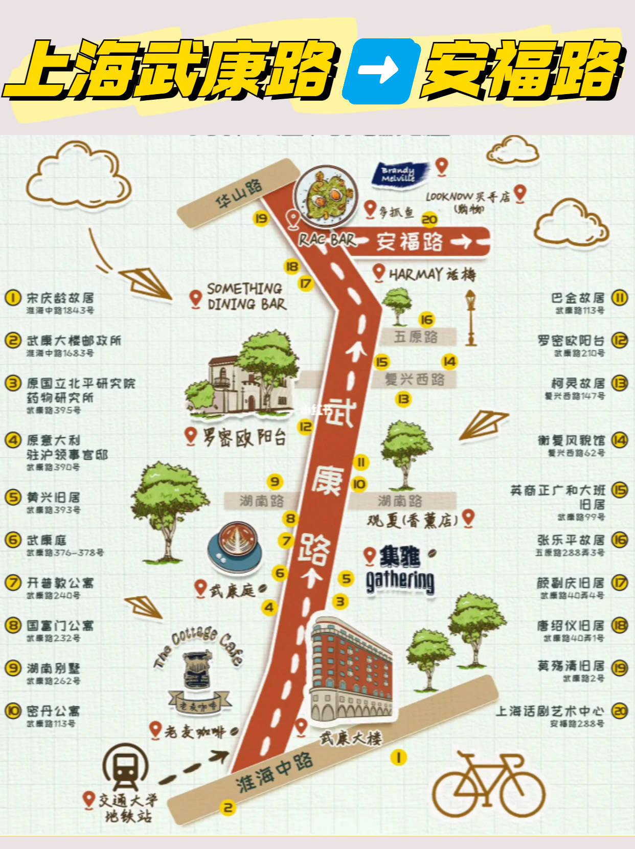 上海武康路15安福路闲逛,行李寄存指南_历史_线路_故居