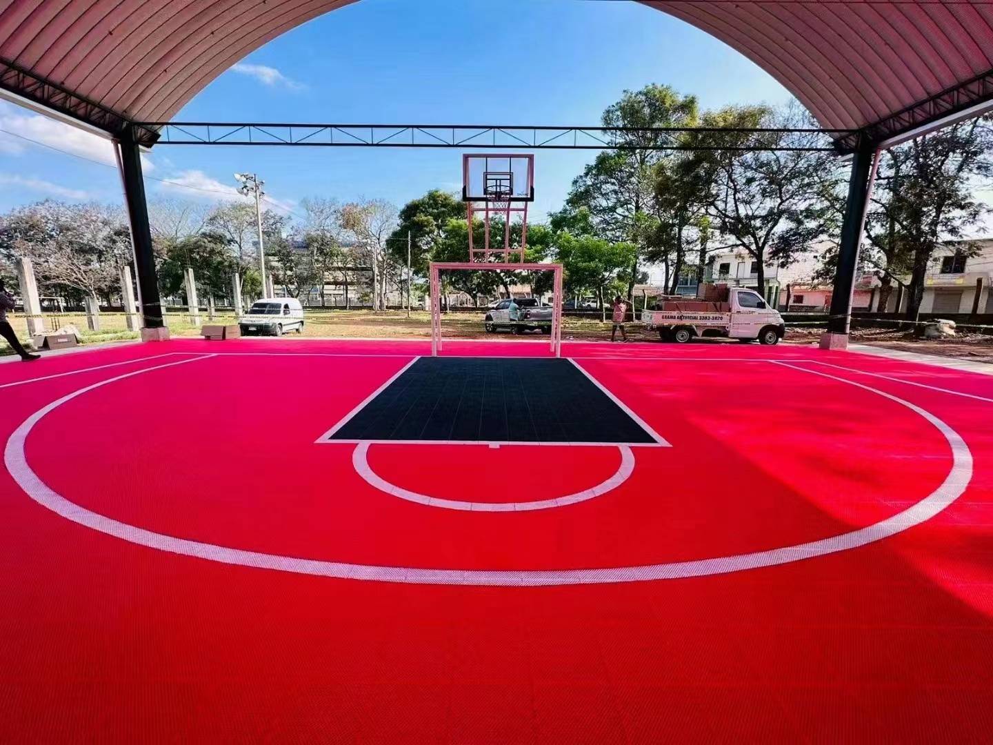 悬浮地板——最佳篮球场运动地板_地面_木质_土质