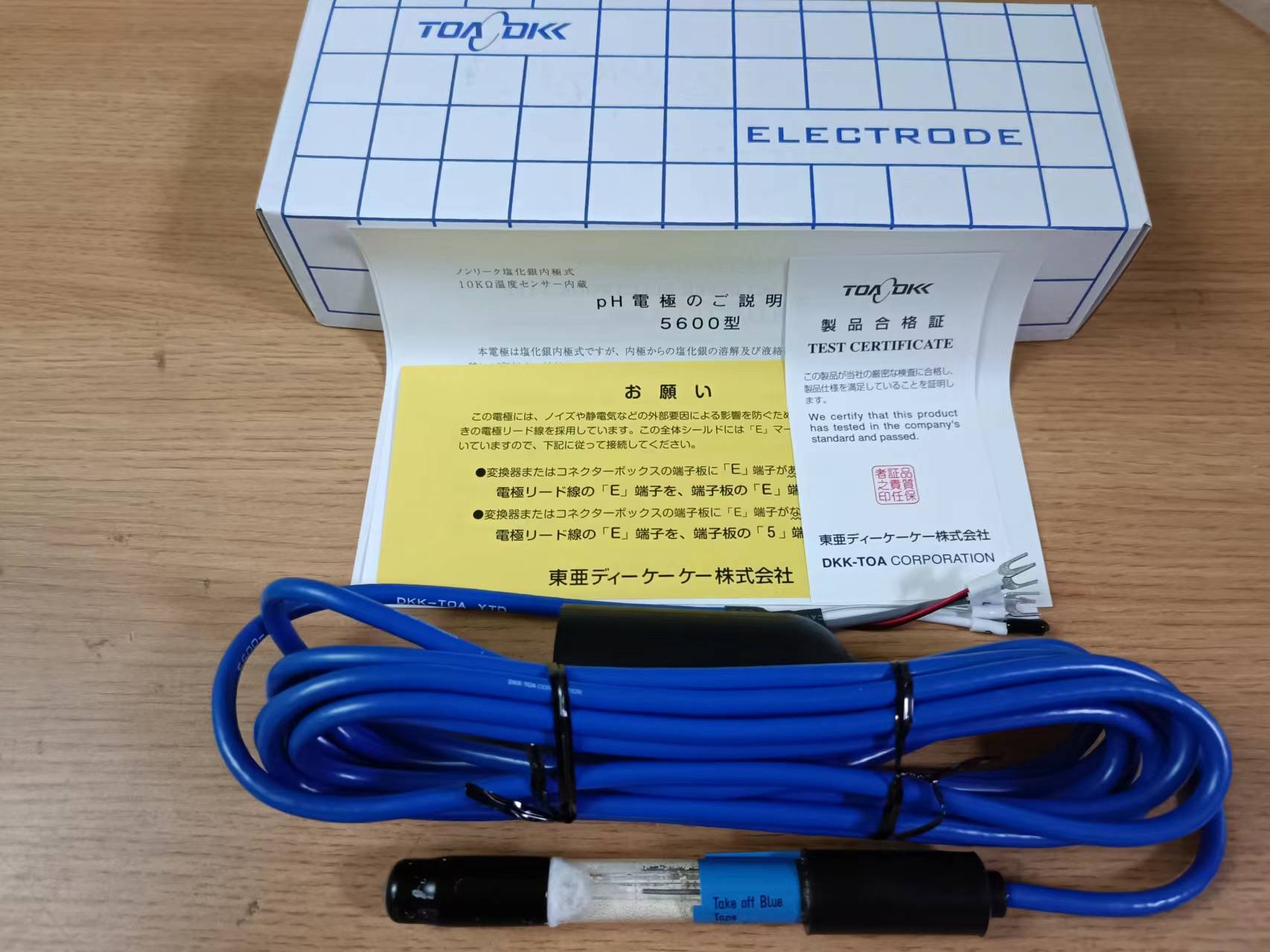 中崎湖南代表处今日到货日本toadkk东亚电波ph电极56005f