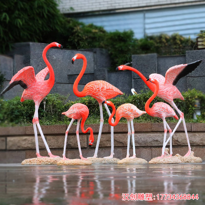 芝加哥火烈鸟雕塑图片