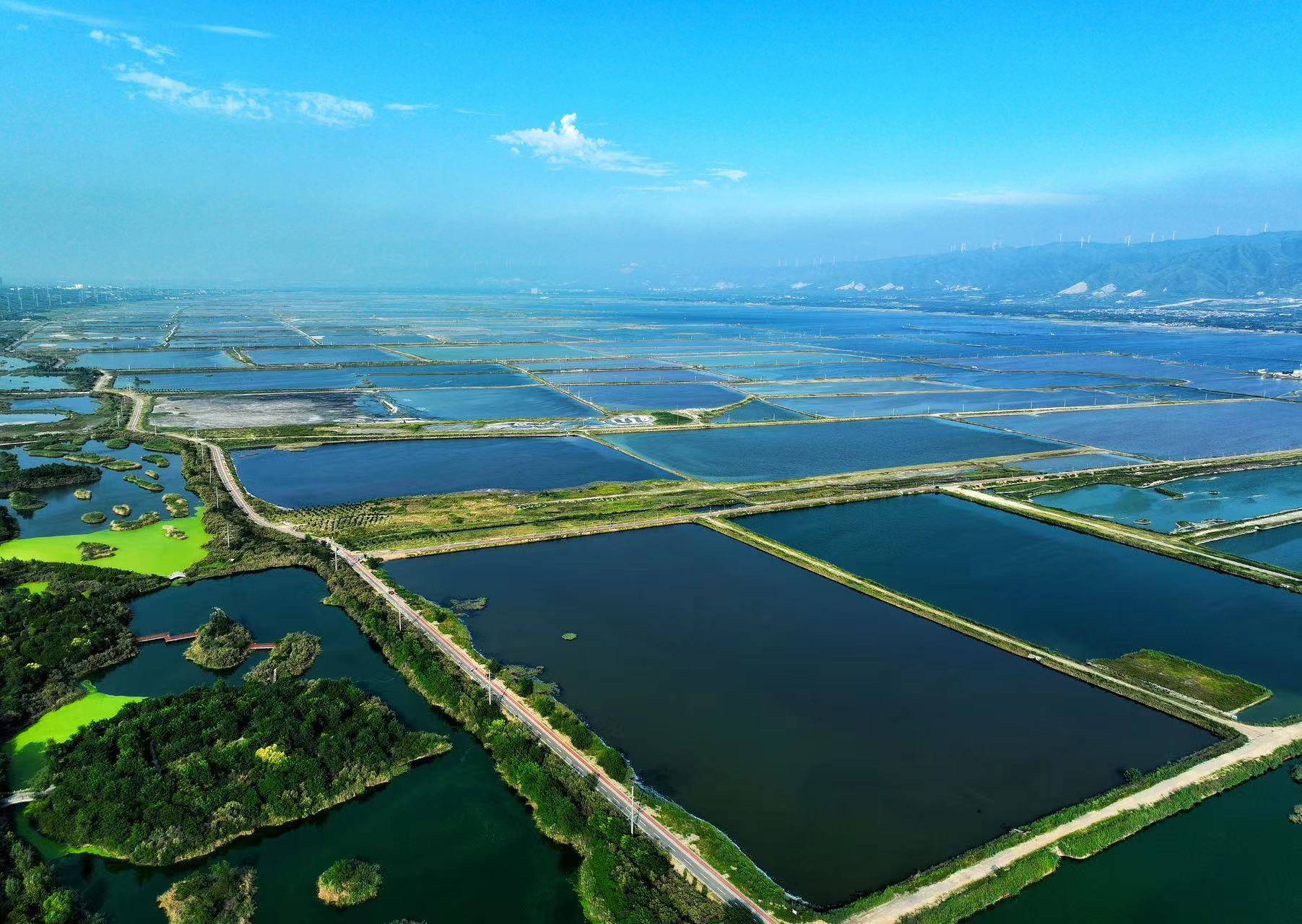 山西七彩盐湖景区图片