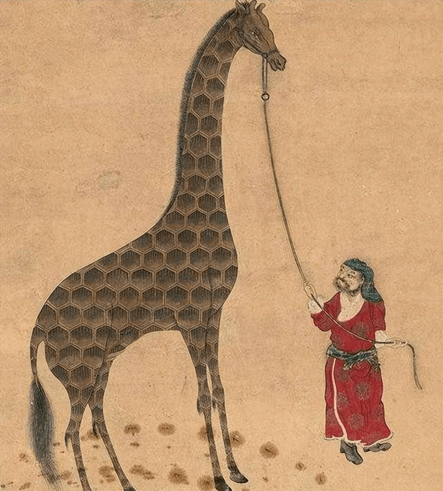 郑和下西洋带回2只麒麟,骗得朱棣稀罕不已,今画像公开逗笑众人_马三保