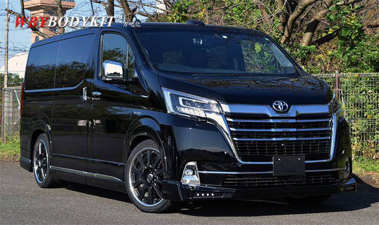 丰田granace格兰仕改装bless小包围前后唇尾翼侧裙宽体轮眉保险杠