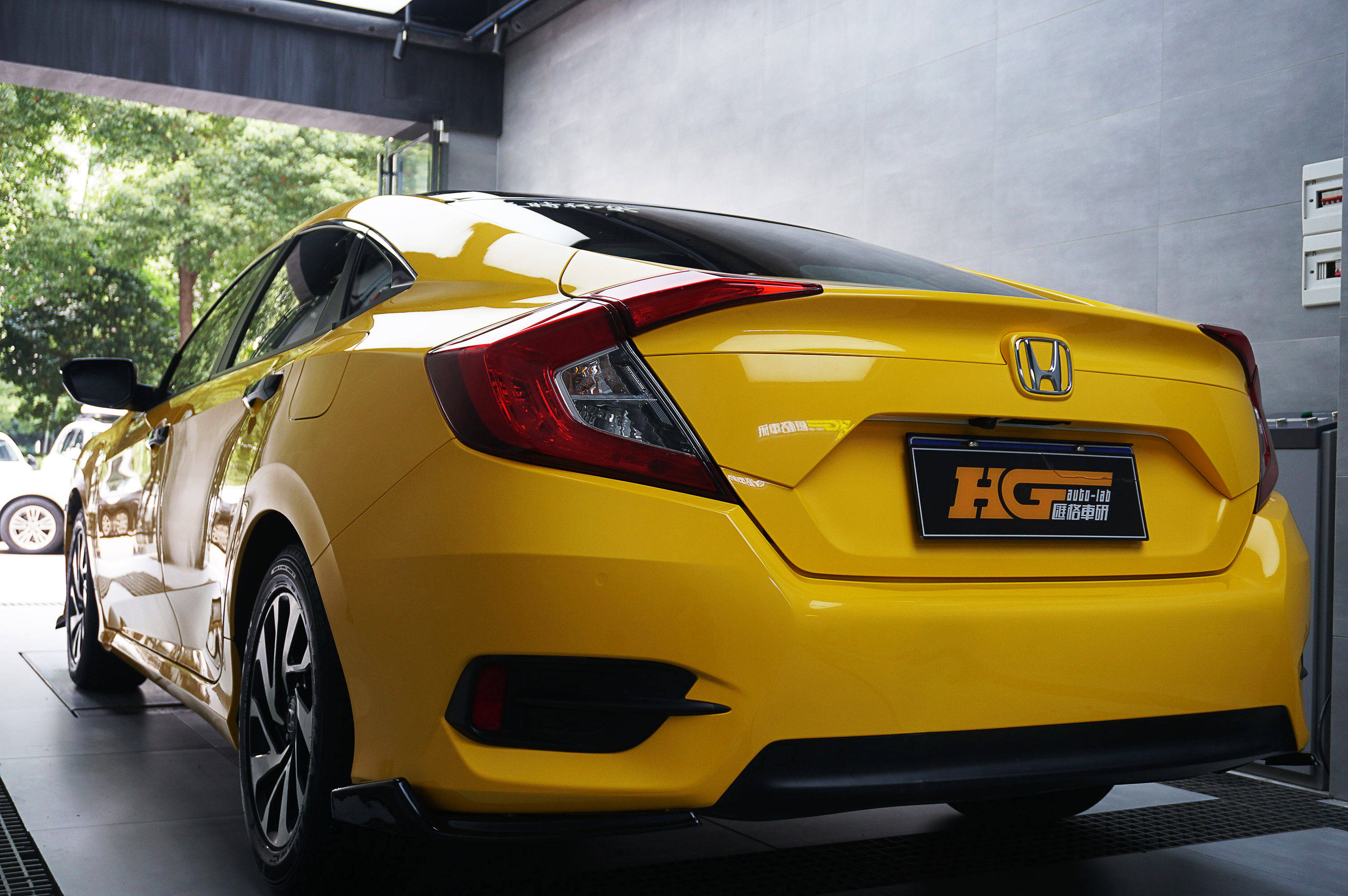 长沙汽车贴膜 长沙实体贴膜店 本田思域改色 汽车改装 长沙汇格车研