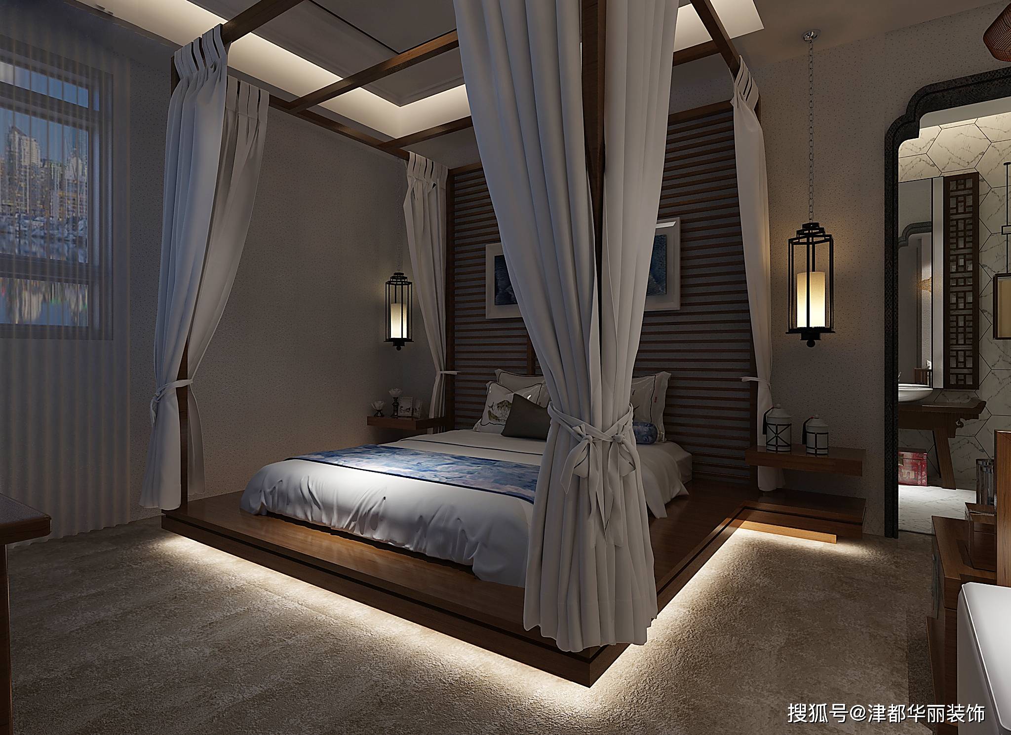 津都华丽|银川蓝梦湾养生会所装修设计方案鉴赏