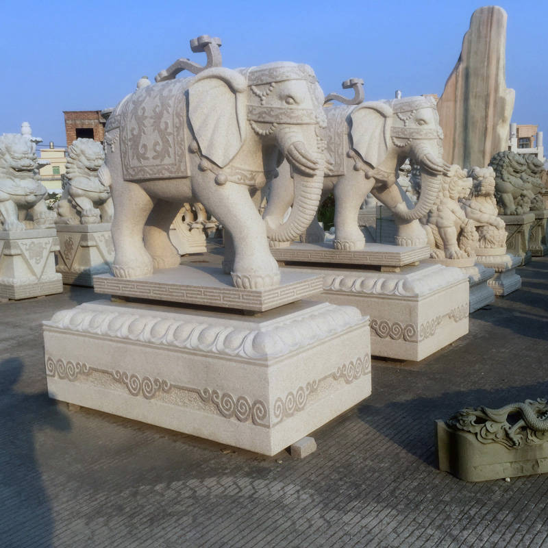 花岗岩石雕大象在室外能放多长时间?_造型_材质_雕刻