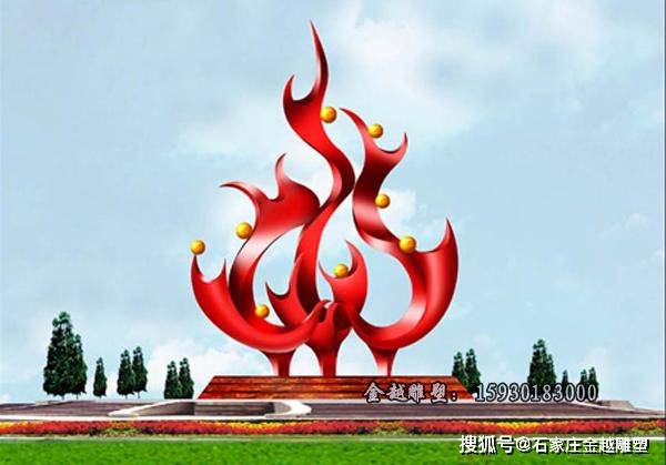 景观不锈钢火凤凰雕塑:中国传统文化中代表着吉祥,繁荣和再生_城市