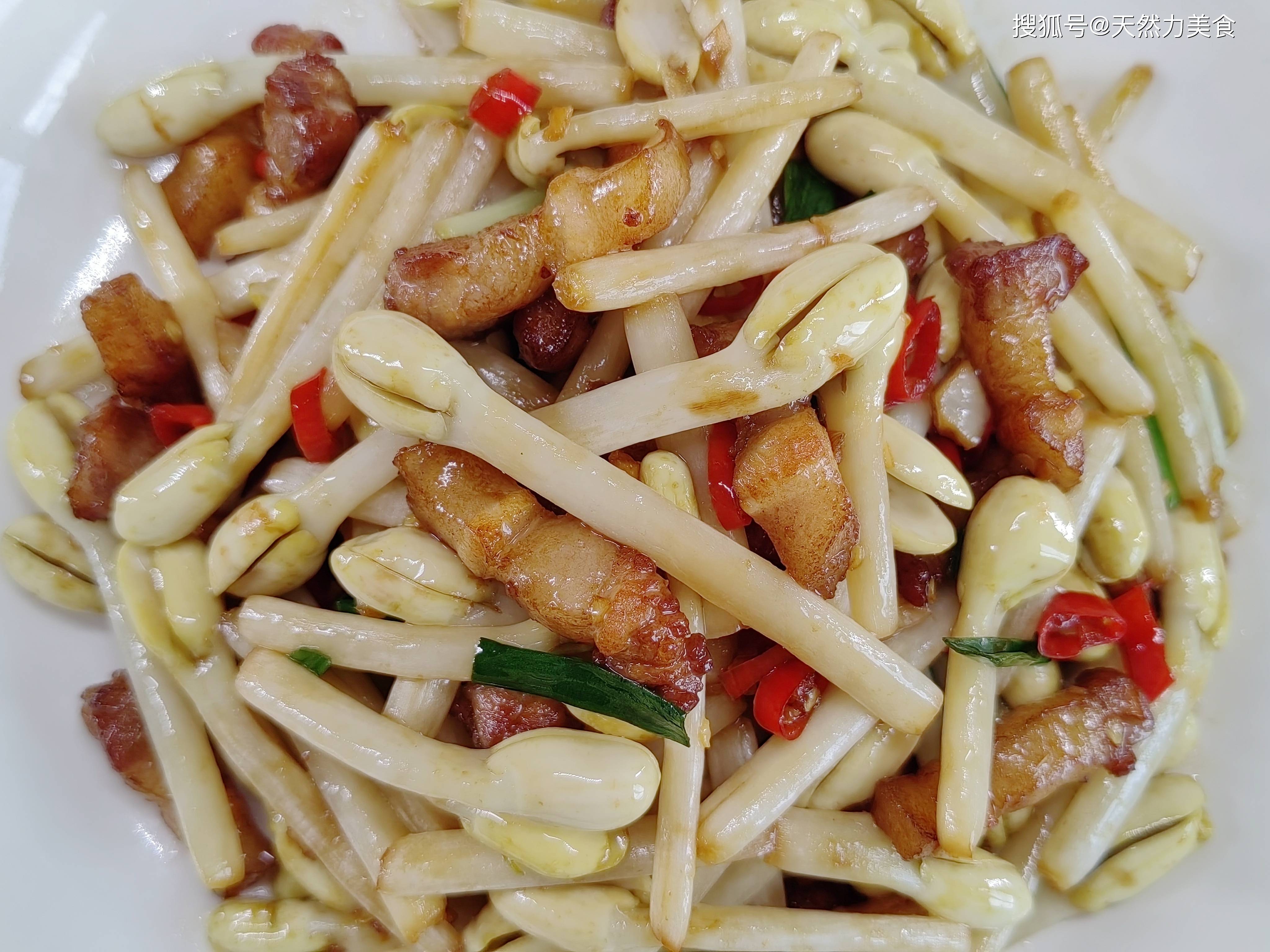 饭店的花生苗炒五花肉为什么那么好吃,只要增加一个步骤,收藏