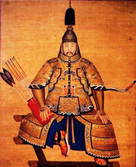 再来见识一下正经的雍正皇帝,这是他打猎时的戎装画像,看起来威武不凡