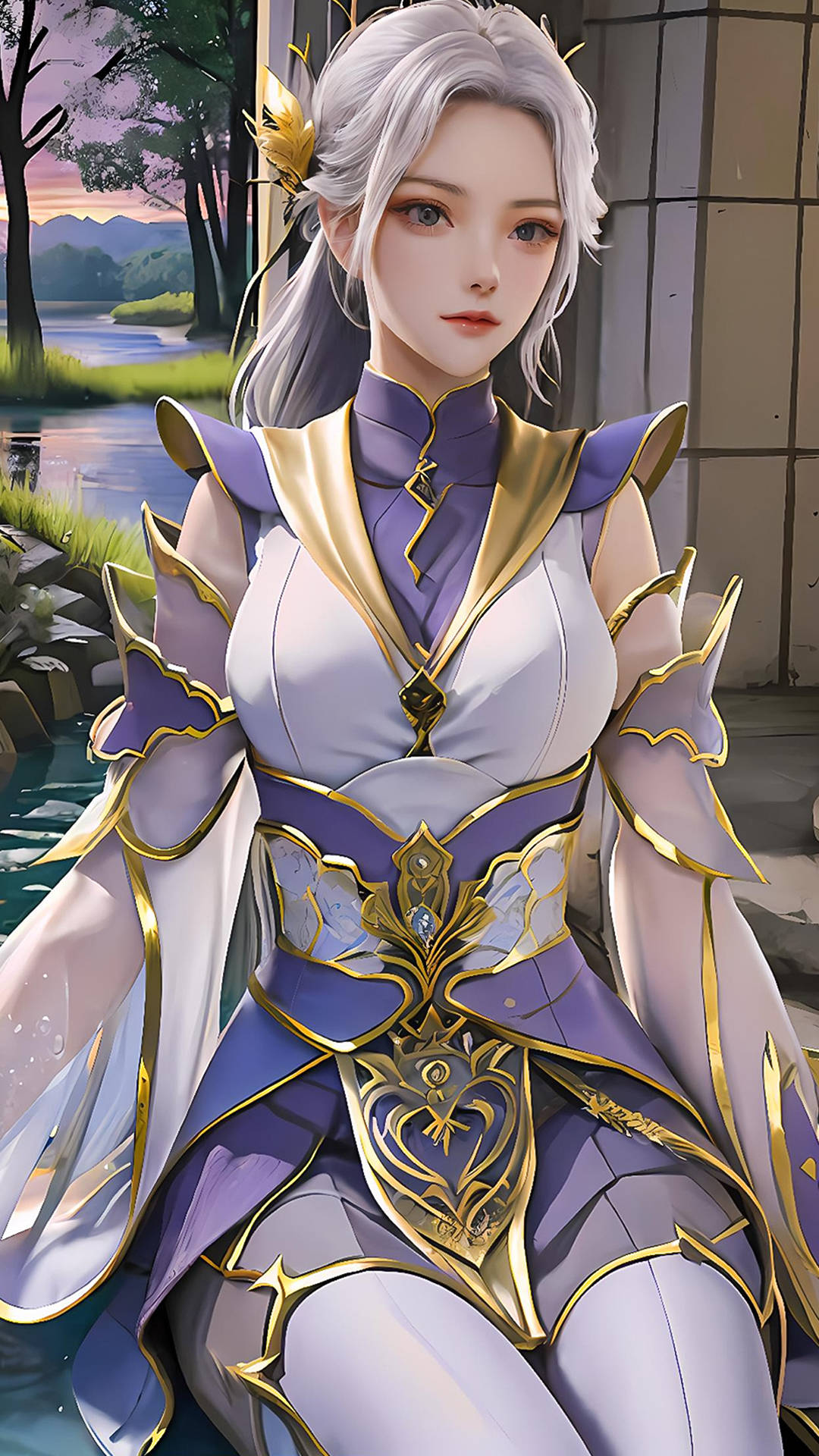 国漫女神|《斗破苍穹》韩月高清AI无水印手机壁纸-搜狐大视野-搜狐新闻