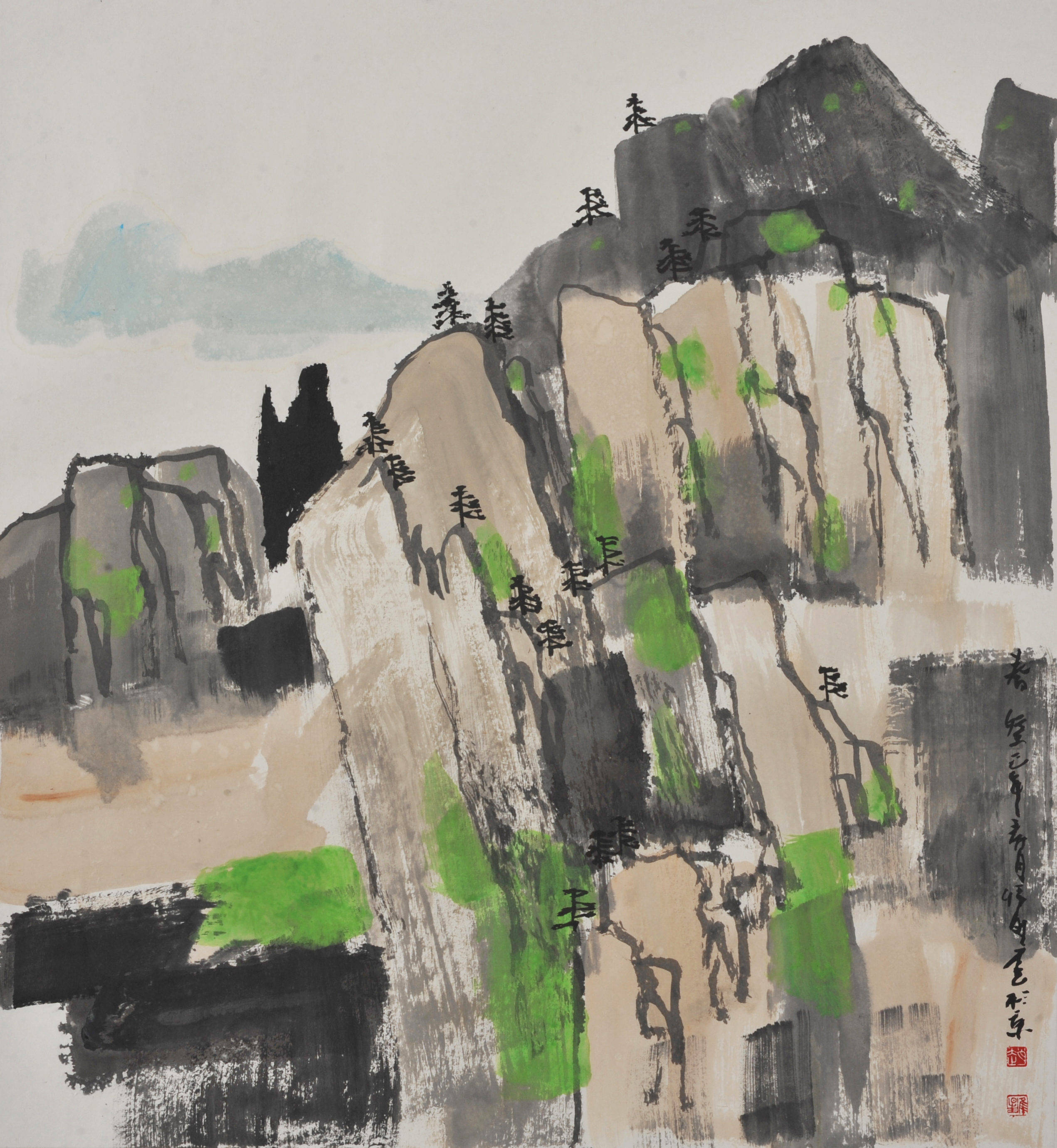 「中国当代书画名家」画家赵准旺作品赏析_美国_国家_艺术