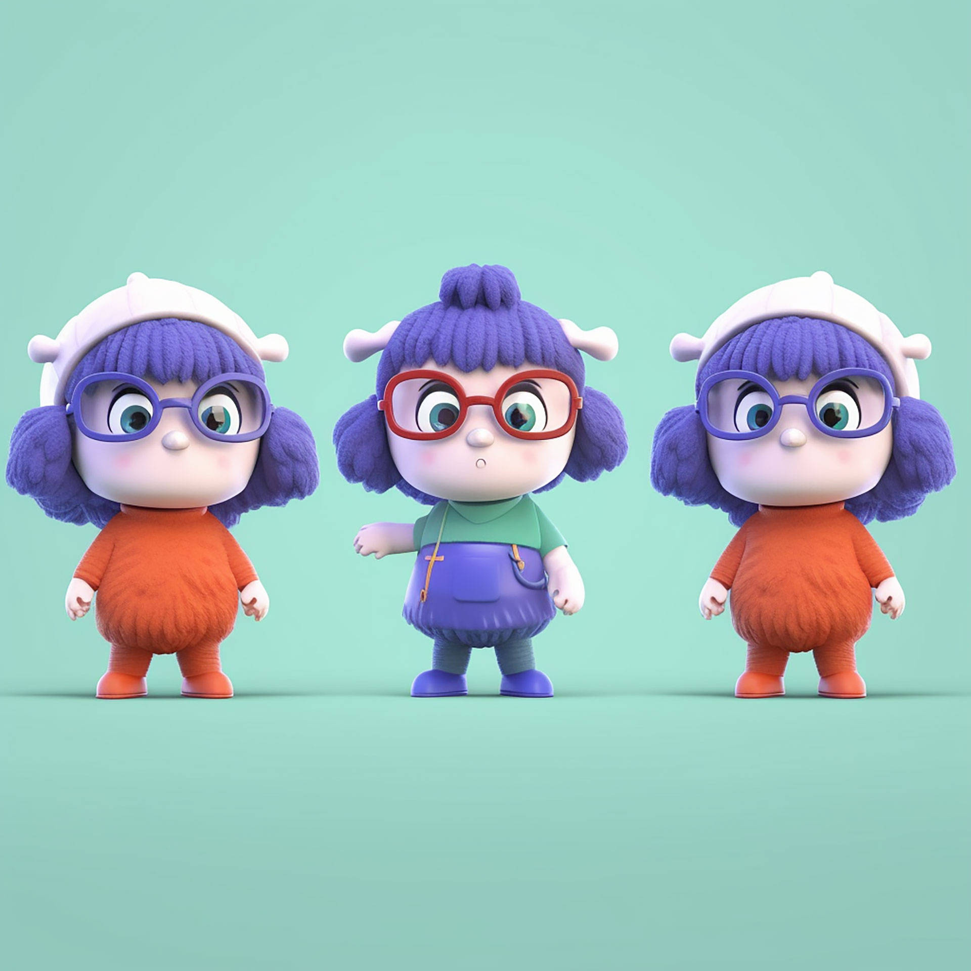 企业卡通形象3d设计吉祥物logo设计