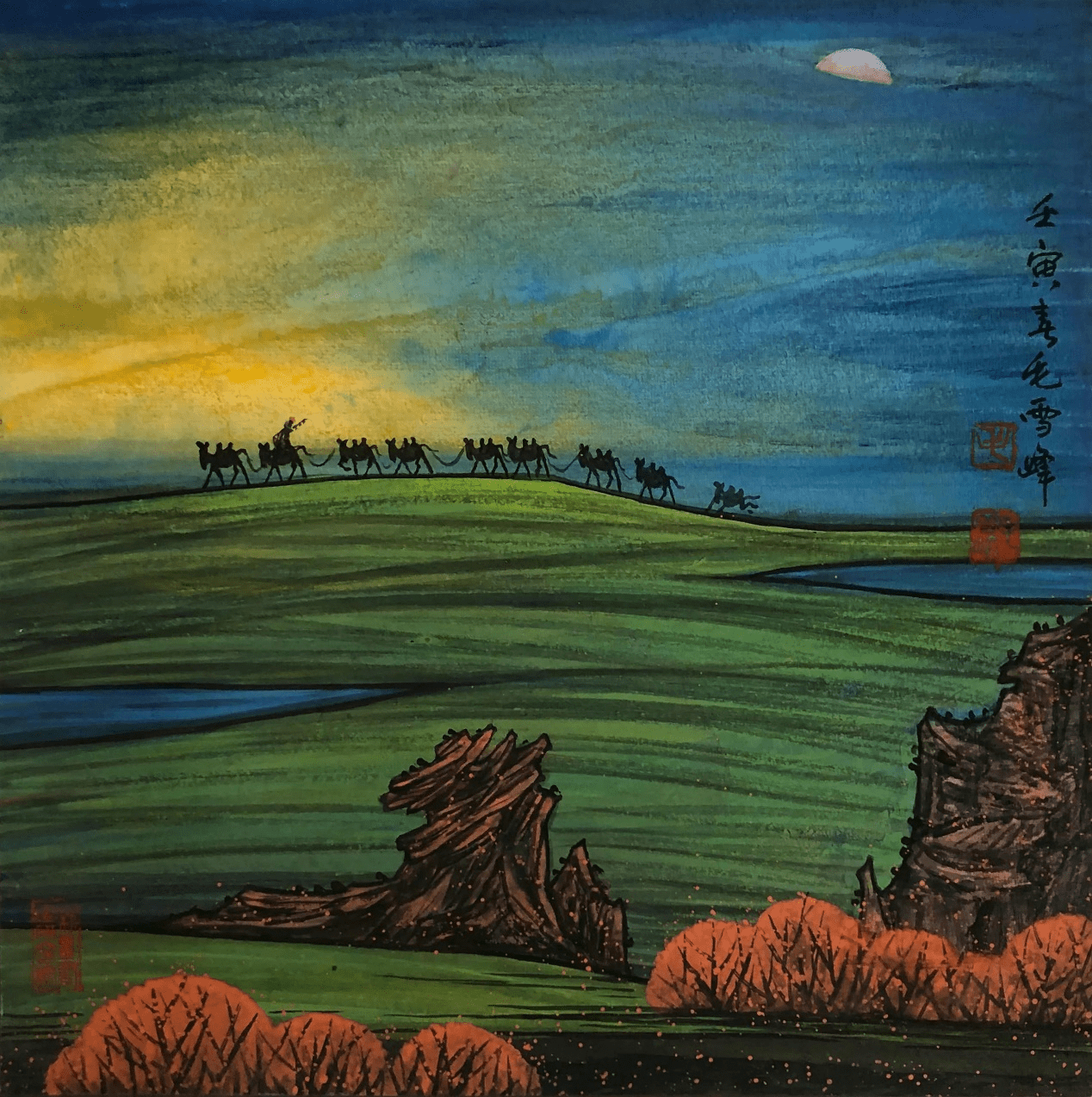 2024出新出彩融时代——画家毛雪峰作品鉴赏_艺术_中国_美术