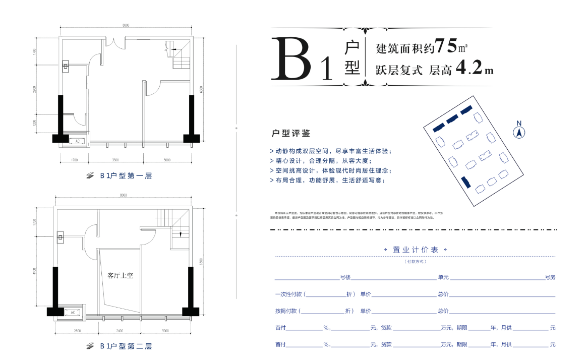 洲际健康城loft户型图图片