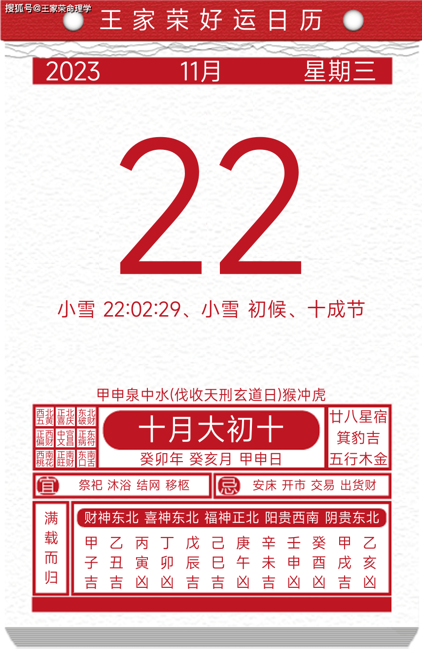 今日黄历运程 2023年11月22日_东北_舍宇_上梁