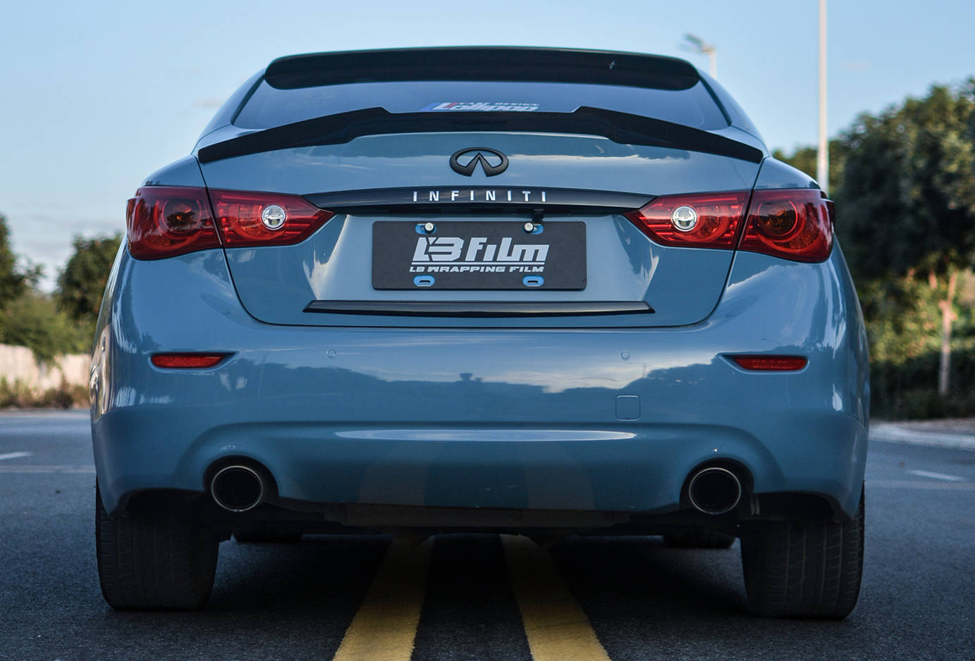 设计瓷器蓝英菲尼迪q50改色膜,广州增城改色膜车衣费用_搜狐汽车_搜狐