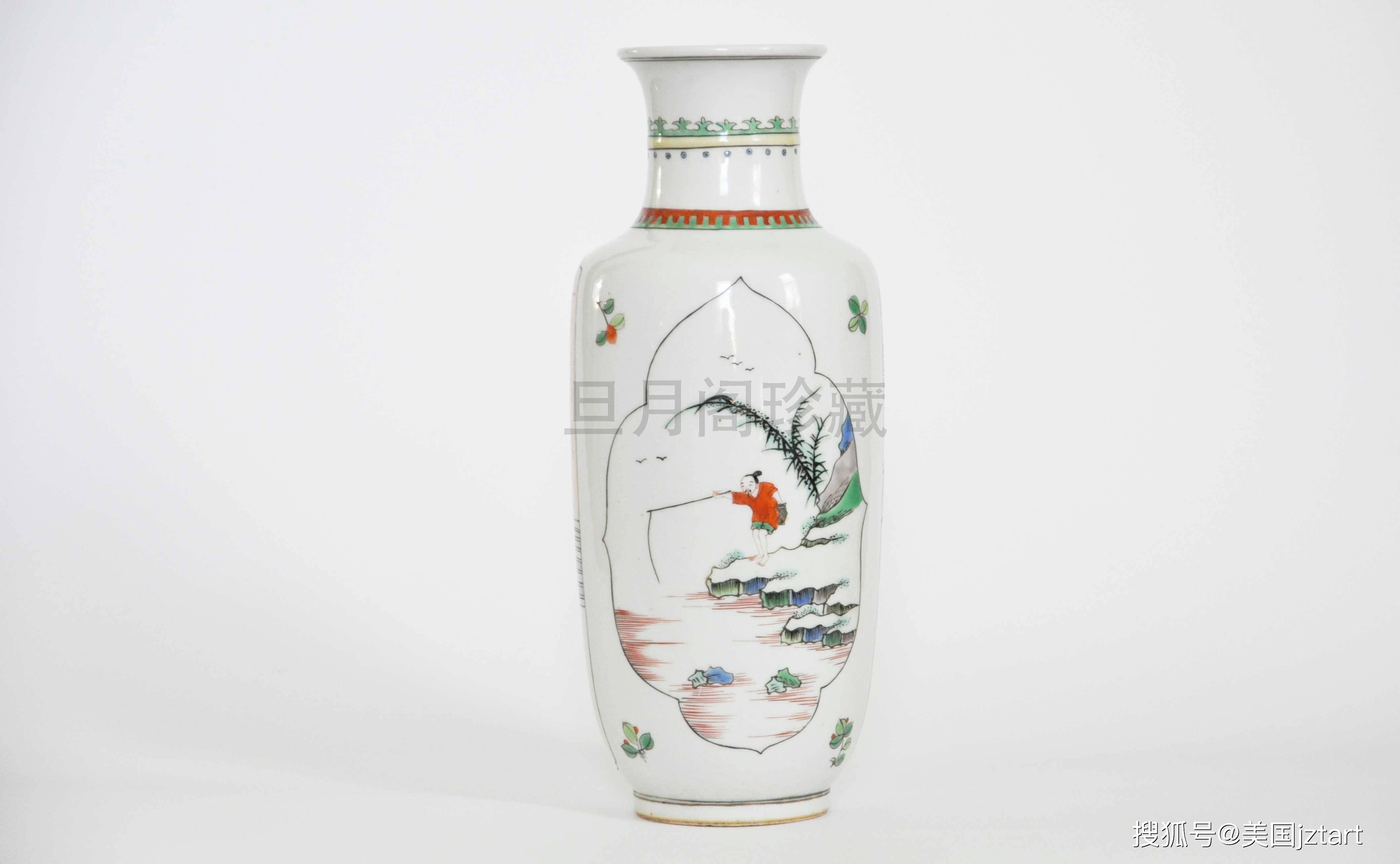 艳而不俗/旦月阁珍藏康熙五彩人物故事图棒槌瓶_搜狐网