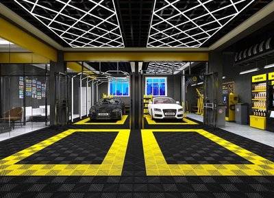 工装空间设计|400平杭州朋克洗车店,氛围感满满_灯光_的设计_风格