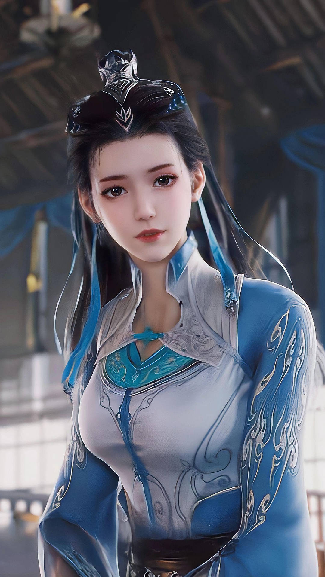 国漫女神AI手机壁纸：酒玖师叔、蓝灵娥、皖江雨-搜狐大视野-搜狐新闻