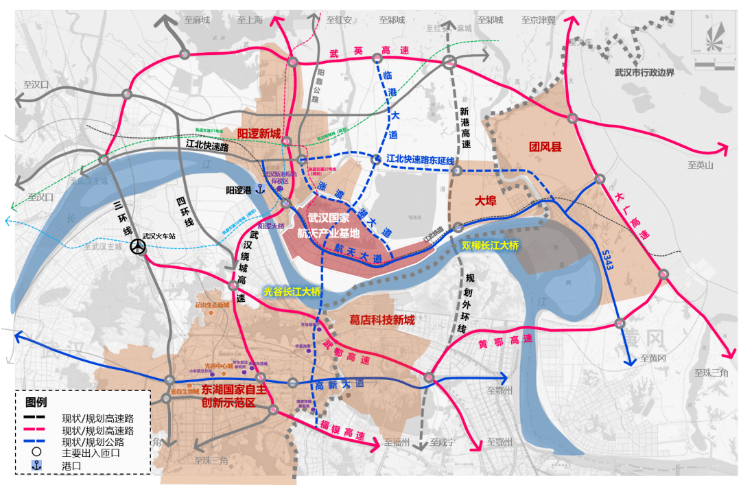 新洲区交通总体规划图图片