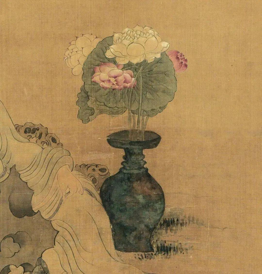 陈洪绶赏花不过三两支