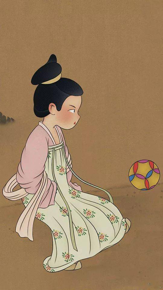 提起小裙子也要踢蹴鞠更活泼好动一些的少女心满满的姑娘爱荡秋姑娘小